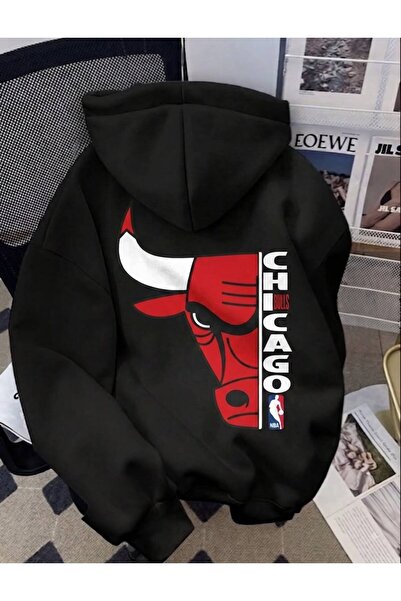 LELVANİ Hanorac unisex cu imprimeu Chicago Bulls