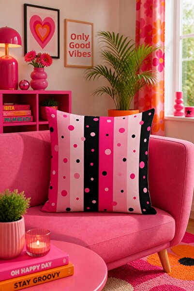Bertille Home Σειρά Pop Art Κάλυμμα μαξιλαριού διπλής όψης με ψηφιακή εκτύπωση