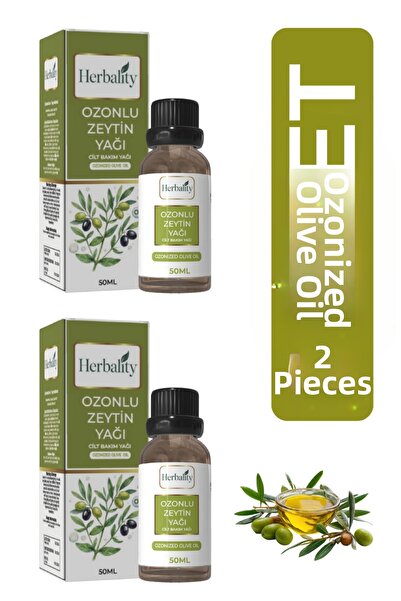 herbalıty زيت زيتون معالج بالأوزون 50 مل 2*قطعة