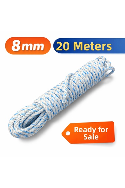 Trendhouse68 10 mm Thick 20 Meters Long Nylon Rope – Durable and Multi-Purpose Rope Tether