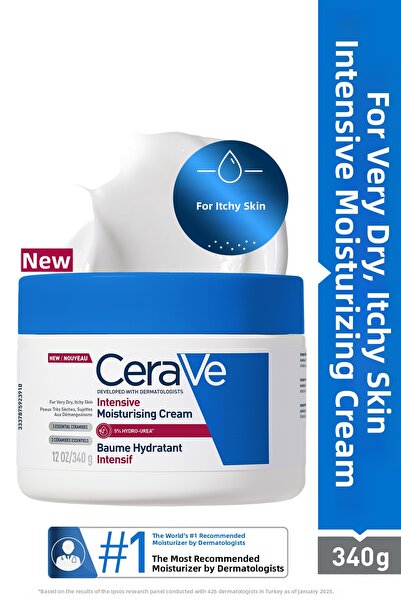 CeraVe Intensive Moisturizing Cream for Dry Skin with Hyaluronic Acid & Ceram...