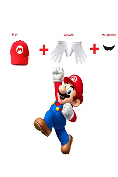 KOSTÜMCE Mario Hat Set Kids