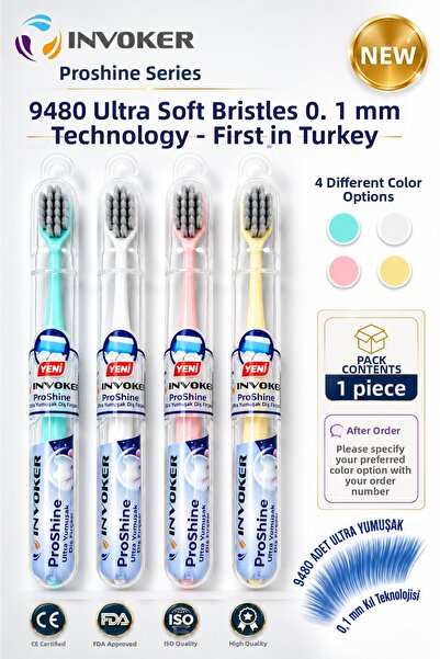 INVOKER Ultra Soft 9480 Sensitive Toothbrush Ultra Soft Toothbrush Special To...