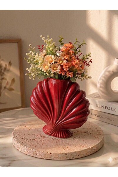 3D MESHİNG Modern Seashell Design Decorative Vase