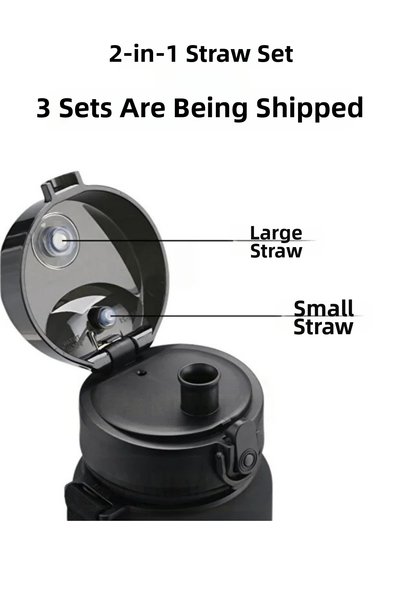 Cor Solis Replacement Water Bottle Stopper Set, Fully Compatible with Uzspace Water Bottles 650-800-1000-1500 Ml, Leak-Proof - Stopper Only, 3 Set