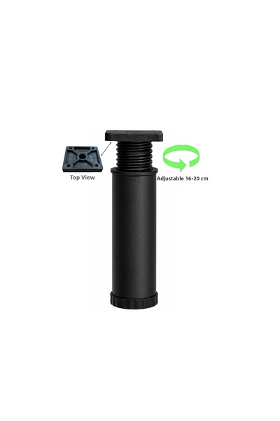 EYMEN YAPI Scaun din metal pentru mobilier 16-20 cm, picior de susținere cent...