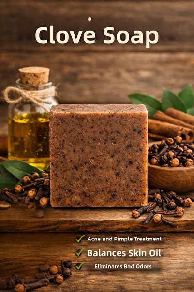 Herbliss Natural Clove Extract Soap / and Anti-Acne