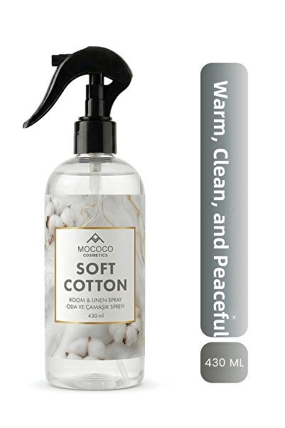 MOCOCO COSMETICS Spray de cameră și rufe cu bumbac delicat 430 ml – Spray de ...