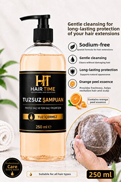Hairtime 250 ml Prosthesis Hair Shampoo Natural Silky Texture Content