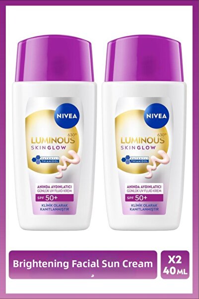 NIVEA كريم الوجه المضيء للبشرة Luminous630 بعامل حماية من الشمس SPF50+، 40 مل...