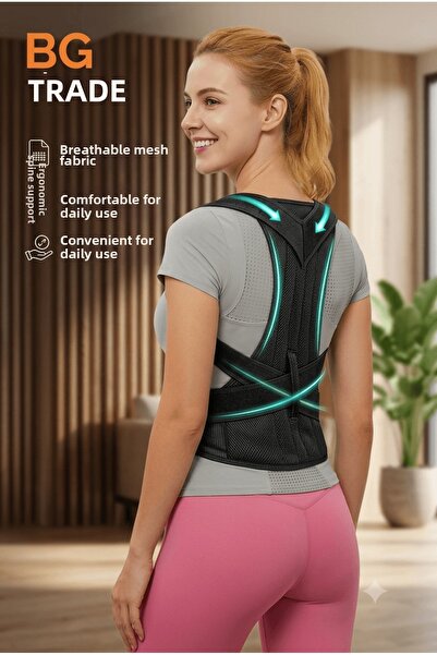 bgvibe Double Underwire Upright Posture Corset Posture Corrector Hunchback Pr...