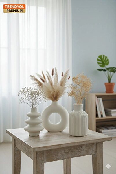 Nonno dekor Minimal Set of 3 Nordic Style Bohemian Vase Gift Pinterest Pampas...