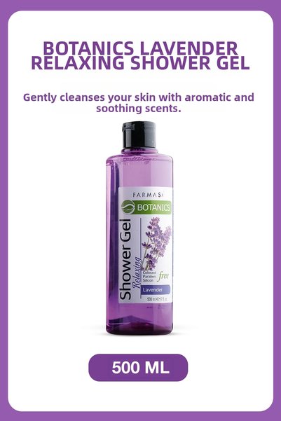 Farmasi Botanics Lavender 500 Ml Relaxing Shower Gel
