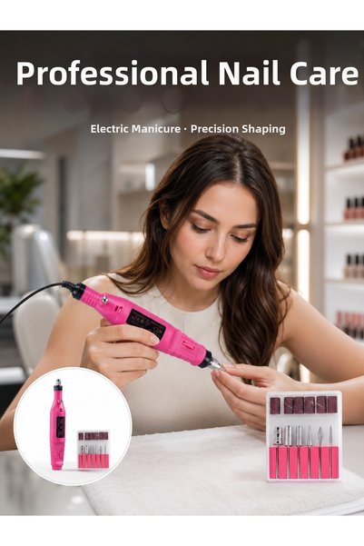 Skygo Electric Professional Manicure Pedicure Set Replaceable Head Option New...