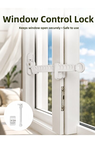 alemdarshop Safety Lock Set for Inward Opening Windows, 3-Piece New Generation