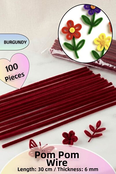 Dantelux 100 Pieces of Chenille Fuzzy Wire 30 cm |   Handicrafts, Flower Maki...