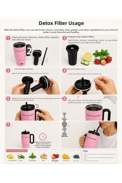 HTC AKSESUAR 720 ml Degraded Color Thermoses Cup