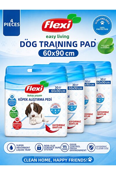 Flexi Dog Training Pee Pad - 60X90Cm Pack of 30 - 4X