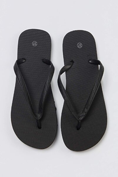 TRENDYOL SHOES Μαύρες σαγιονάρες γυναικείες παντόφλες