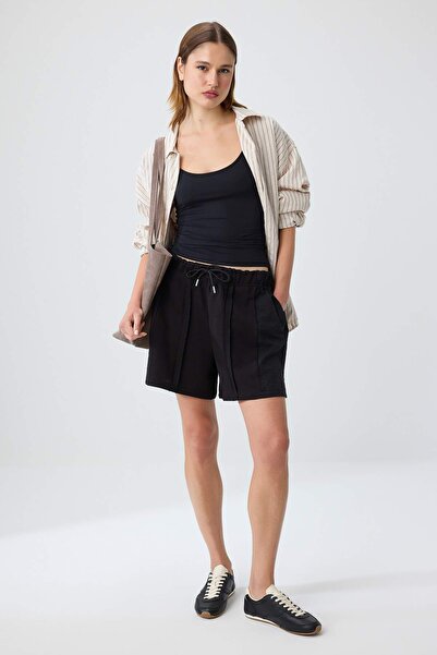 Trendyol Collection Black Shorts & Bermuda Shorts Twoss26Sr00295