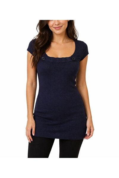 tYk Pulover P658B bleumarin