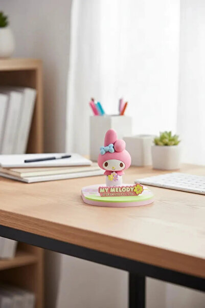 SANRIO Lisanslı My Melody Bahar Serisi Masa Üstü Telefon Tutucu Figürlü Stand