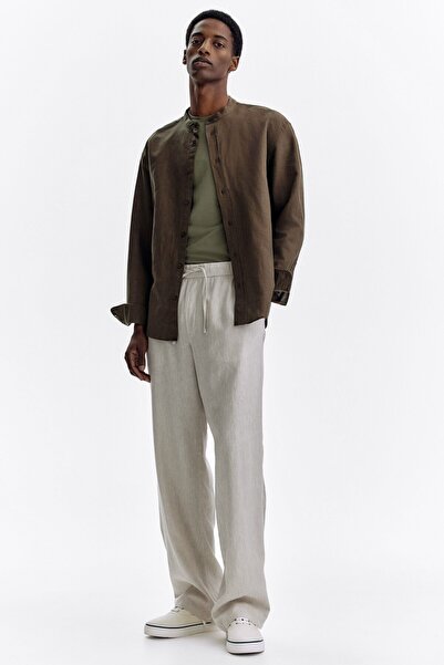 H&M Keten Karışımlı Pantolon Relaxed Fit