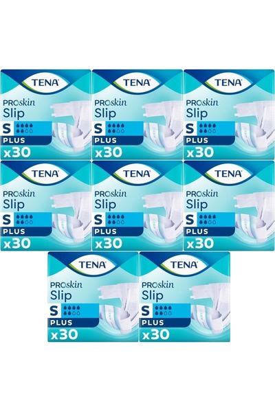 TENA حفاضات بروسكين سليب بلس للكبار مع حزام خصر - حجم صغير - 240 قطعة