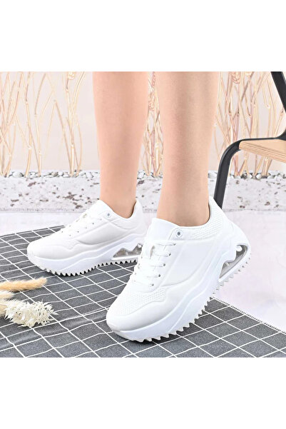 Tmall Pantofi sport pentru femei, din piele, TM1D1429. Alb