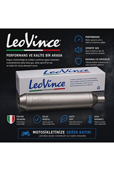 Yamaha MT07 MT09 mt25 egzoz LeoVince Alüminyum Egzoz – Hafif Alüminyum Gövde,...