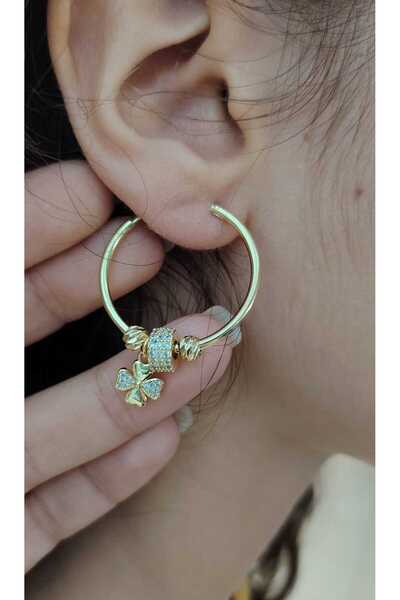 OEM CERCEI ROMBY CRISTALE ZIRCONIA ALBE