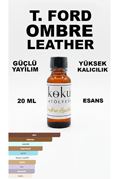 KokuAtölyesi T. Ford Ombre Leather 20 ml Esans | Deri & Amberli Unisex Niş Pa...