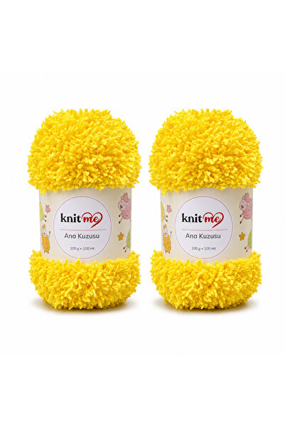 knitme خروف الأم 100 جرام 2 عبوة من خيوط الحياكة اليدوية كود 714