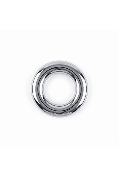 Alesta Home Metalik Gri Plastik Yuvarlak 10'lu Perde Kapsülü 35 mm