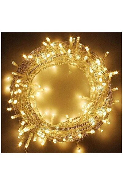 Sezy 100 Ledli Günışığı Renkli Düz 10 Mt Led Yılbaşı Ağaç Süsü Sarkıt Işık
