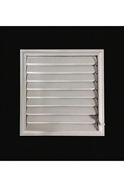 Meridyen Menfez 30X30 Aluminum White Bathroom Screen