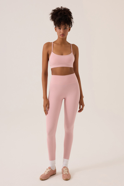 Los Ojos x Ece Pembe Spor Sütyeni Super Crop Top