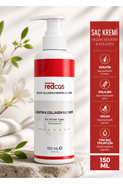 redCOS Keratin&collagen Saç Kremi Dökülme Ve Kırılmaya Karşı Onarıcı Yıpranmı...