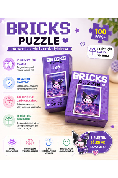 BUCHE Sanrio Kuromi Puzzle 100 Parça