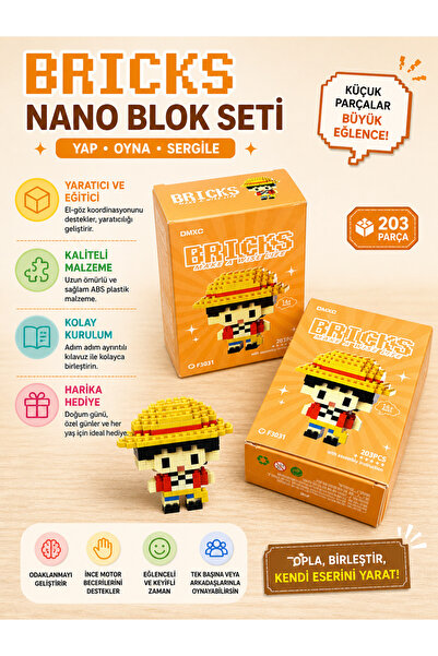 BUCHE Onepiecce Bricks Korsanlar Kralı Yapboz