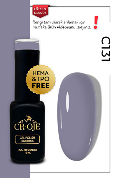 CROJE KALICI OJE Kalıcı Oje C131- Gri (12 ML)