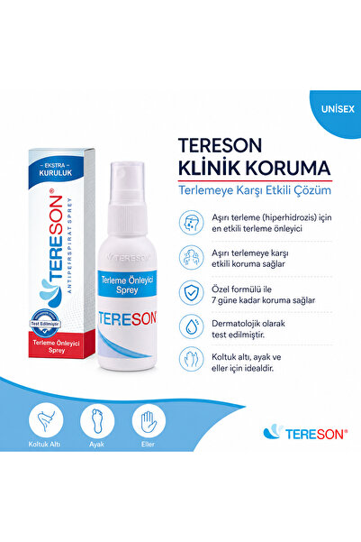 Tereson El,ayak, Koltuk Altı Terleme Önleyici Ve Ter Kokusuna Karşı Koruma Antiperspirant Sprey 2x50 ml