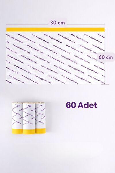 PetPivot Otomatik Kedi Tuvaleti Yedek Poşeti 3’lü Paket 60 Adet