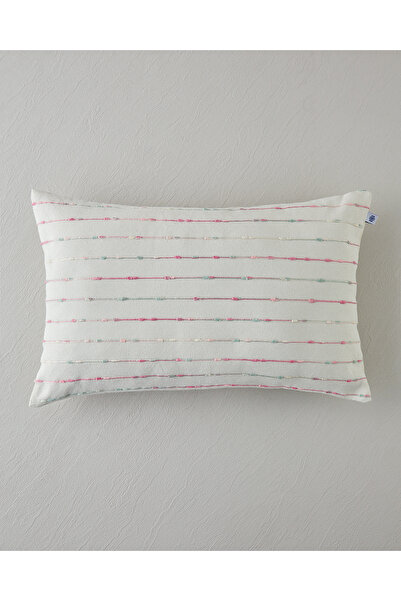 English Home Fancy Dekoratif Kırlent 35x55 cm Pembe - Yeşil