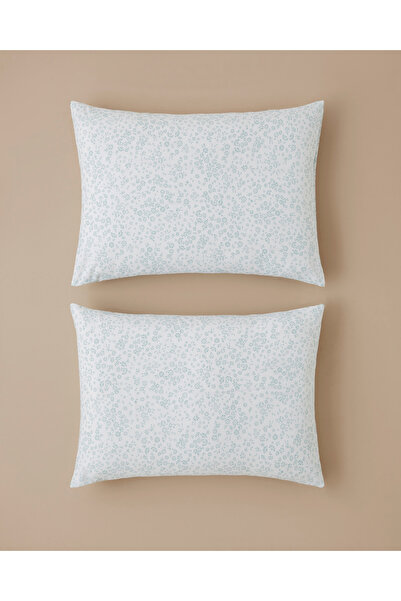 English Home Bloomlet Kolay Ütülenir 2'li Yastık Kılıfı 50x70 cm Yeşil