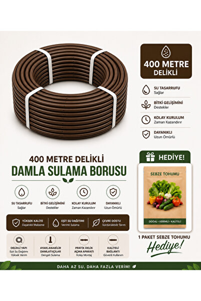 Çobanoğlu Nehir Grup 400 Mt Damla Sulama Damlama Boruları 33 Cm Aralıklı
