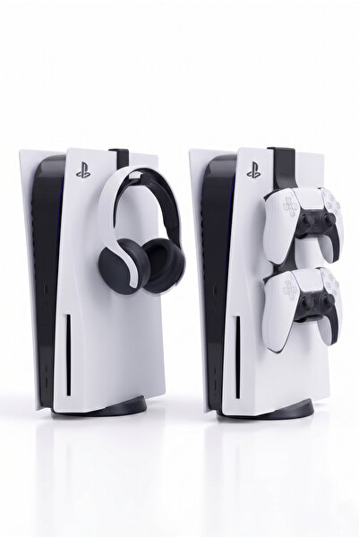 Orvenheim PS5 Uyumlu 2 Adet Kulaklık Tutucu Askı ve 1 Adet İkili Gamepad Kol ...