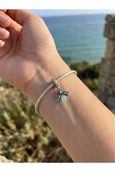 My Story Gece Parlayan Gizemli Ateş Böceği Gümüş Charm