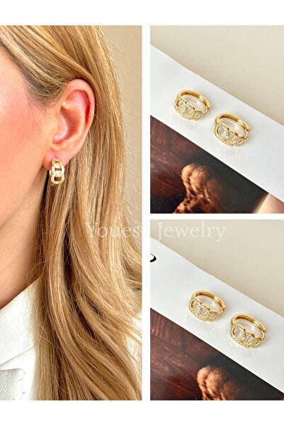 316l Steel CM VIP Series 14k Gold Color Luxury Color Gold VIP Series Premium Women's Earrings