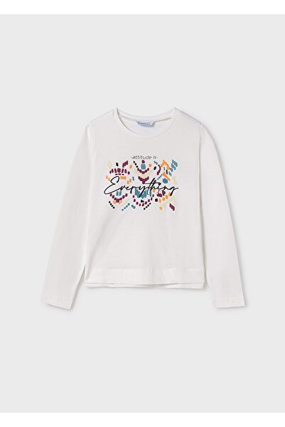 MAYORAL Girl's T-Shirt White